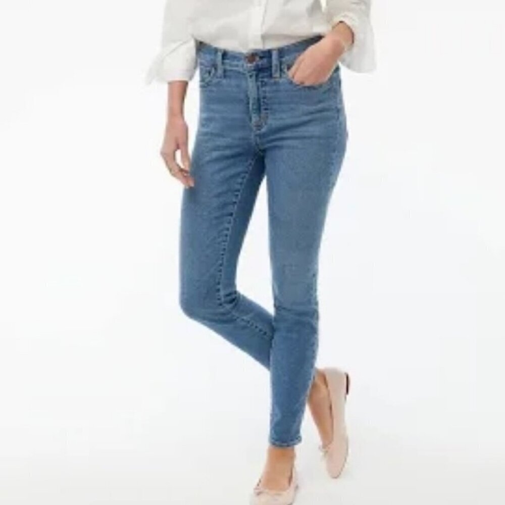 J Crew Factory 9” Mid Rise Skinny Jeans Size 35T
